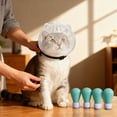 thumbnail image 4 of Breathable Cat Grooming , Anti-Bite Transparent Head Cover with 4 Silicone Paws for Nail Cutting in The Bathroom, 4 of 5