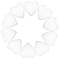 thumbnail image 1 of HAMPPLIES 10Pcs Lightweight Transparent Heart Baubles for Wedding Valentine Party Decor, 1 of 6