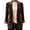 *Coffee, variant on ClodeEU Women's Notched Lapel Open Front Corduroy Blazer with Pockets,Casual Loose Vintage Suit Jacket Army Green,Women's Plus L