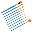 thumbnail image 3 of 10 Piezas de Pincel de Pintura de Acuarela, Pincel de Dibujo de Pelo de Nailon Azul, Herramienta de Pintura artística, 3 of 5
