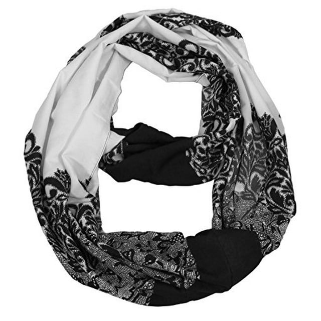 Peach Couture Vintage Womens Bohemian Design Infinity Loop Scarves