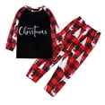 thumbnail image 2 of Fznquz Christmas Pjs for Family Matching Sleepwear Holiday Tops and Plaid Pants Soft Pjs, 2 of 3