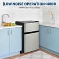 thumbnail image 5 of Kicctian Mini Fridge with Freezer, 3.1 Cu.Ft Compact Refrigerator with Dual-Door for Bedroom, Office, Dorm, 5 of 8