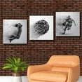 thumbnail image 3 of wall26 3 Panel Canvas Wall Art Play Basketball Pictures Home Wall Decorations for Bedroom Living Room Paintings Canvas Prints Framed - 24" 24" x3 Panels, 3 of 4