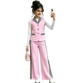 thumbnail image 3 of Angala 2 Piece Outfits For Girls V-Neck Sleeveless Vest With Wide Leg Trousers Set Girls Fall Season Wear Clothes, 3 of 3