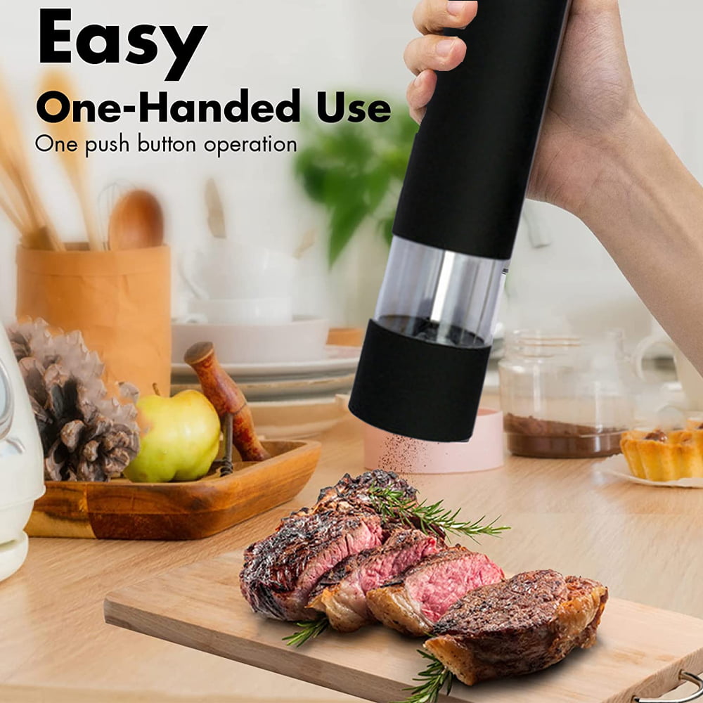 Electric Salt And Pepper Grinder Set - Kitexpert Battery Operated