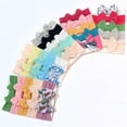 thumbnail image 6 of LNMQLPDBS Baby Girl Bows 5 Pack Soft Stretchy Hair Bands with Bows Cute Handmade Hairbands for Girls Newborn Infant Toddlers Hair Accessories, 6 of 6
