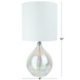 thumbnail image 3 of Mainstays Iridescent Glass Lamp with White Shade, 16"H, 3 of 6