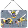 thumbnail image 1 of Bee Bees Times Three Aluminium Metal Wall Or Door Hanging Prints, 1 of 1