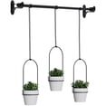 thumbnail image 2 of DEBGFS Triflora Hanging Planter with 3 Pots for Window Wall Hanging Plant Hanger Herb Garden Indoor Adjustable Plant Hanger Home Decor Hanging Plant Flower Pot Holder for Kitchen Balcony,black, 2 of 11