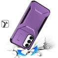 thumbnail image 4 of For Samsung s25 FE Ultimate U Design Hybrid with Camera Window Covering - Purple, 4 of 4