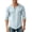 Blue, variant on Henley Shirts for Men Long Sleeve Loose Fit Raw Hem Casual Distressed Beach Shirt Vacation Outfits