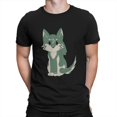 thumbnail image 1 of Camiseta informal de Twilight Princess Chibi Wolf Link para hombre, de algodón, con cuello redondo, de manga corta, de Z-Zelda, 1 of 6