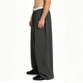 thumbnail image 6 of Guluxicc Gym Pants for Men Elastic Waist Drawstring Yoga Trousers with Pockets Wide-Leg Classic Fit Summer Athletic Pants, 6 of 6