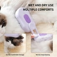 thumbnail image 5 of Cat Steam Brush for Shedding 4 in 1 Orange Pet Grooming Brush with Spray,Hair Removal,Massage & Cleaning Anti-Static Defur Comb for Long & Short Haired Cats and Dogs, 5 of 6