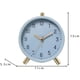 thumbnail image 5 of Cateissary Elegante reloj despertador nórdico de lujo con esfera sencilla y brillante, mecanismo silencioso y marco de metal sólido. Electrodomésticos gris, 5 of 6