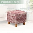 thumbnail image 3 of Jiueut Cherry Blossom Print Footstool Cover, Washable Square Slipcover with Non Slip Bottom Soft Foot Stool Protection Universal Fit for Most Footrest Sofa, 3 of 7