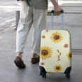 thumbnail image 3 of Yellow Small Flower Sunflower Pattern Luggage Cover Fashion Suitcase Cover Baggage Covers Fit 25-28 Inch Luggage (Go Travel), 3 of 5