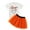 Orange, variant on Vedolay Skirts For Girl Trendy Girl's 2 Piece Outfits Cartoon Print Cami Crop Top and Plaid Skirt Set,Orange 4-5 Years