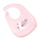 thumbnail image 2 of Silicone Baby Bib Waterproof Easily Clean Silicone Feeding Bib for Babies Girl and Boy Pink Swan, 2 of 4