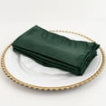 thumbnail image 4 of Balsa Circle 5 Pieces 20" Hunter Green Lamour Satin Napkins Wedding Party, 4 of 6