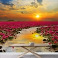 thumbnail image 3 of wall26 - Sunshine Rising Lotus Flower in Thailand - Removable Wall Mural | Self-Adhesive Large Wallpaper - 100x144 inches, 3 of 6