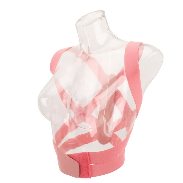 Correcteur de Posture, Orthèse Dorsale Ajustable pour Hommes et Femmes, Soutien à Double Fixation, Orthèse Rose Confortable pour le Haut du Dos, en Matériau Maillé Respirant, Convient aux Lombaires