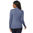 thumbnail image 3 of Jessica London Women's Plus Size Ribbed Cotton Turtleneck Sweater, 3 of 5