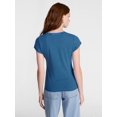 thumbnail image 3 of Scenario Women's and Women's Plus Tee with Short Cap Sleeves, Sizes XS-4X, 3 of 5