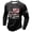 Black, variant on Men's Long Sleeve Graphic Tee with Commemorative Journey Style for Daily Casuals and Streetwear Adventure