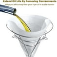 thumbnail image 4 of Fryer Oil Filter Cone Filters Non-Woven Filter Cones Cooking Oil Filter Cones Maple Syrup Filter Set Cones Filter for Kitchen Restaurants Cafes Food Trucks Hotels, 4 of 11