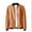 Brown, variant on APEXFWDT Men's Faux Leather Bomber Jacket with Fleece Lining, Zippered Front & Side Pockets Jacket for Business Casual & Night Out,XL,Black
