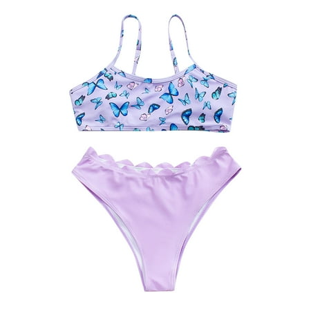 

KmaiSchai High Cut Bikini Bottom Flower Bikini Swimwear Beach Bandeau Swimsuit Print Two-Piece Women S Swimwears Tankinis Set Swimming Sports Bra Swim Shorts For Women Plus Size