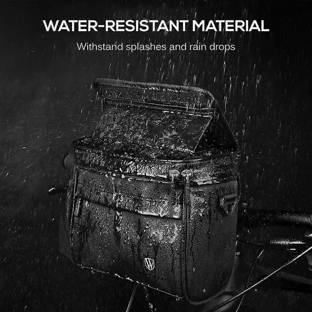 Touchscreen Bike Front Frame Bag Waterproof Cell Phone Bag EVA Handlebar Bag Front Storage Bag for 7 inch Large Screen