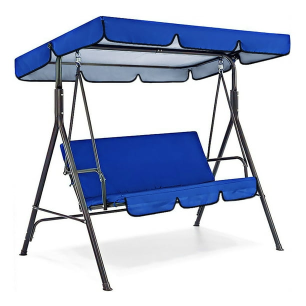 Cubierta protectora para columpio de jardín Perfecl 3 asientos resistente al agua azul