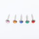 thumbnail image 5 of Sujetadores de papel Brads 100 Piezas de Sujetadores de Papel Redondos Multicolores Mini Suministros de Clavos de Metal, 5 of 7