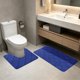 thumbnail image 5 of Juego de alfombras para inodoro con base antideslizante de látex en forma de U – Alfombra absorbente de secado rápido para baño, ducha, bañera y lavabo – Alfombra de baño lavable, 5 of 6