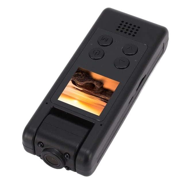 4K Video Recorder, Body Worn Camera Professional 180 Degree Rotation HD Night Vision for Sports for Teaching