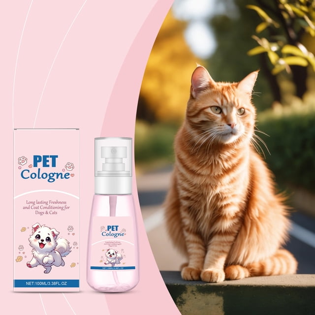 Perfume para perros HWRETIE,de larga duración,aroma a talco para bebés,desodorante en aerosol,acondicionador,colonia para mascotas,apto para viajes,desodorizante en aerosol para perros,100 ml