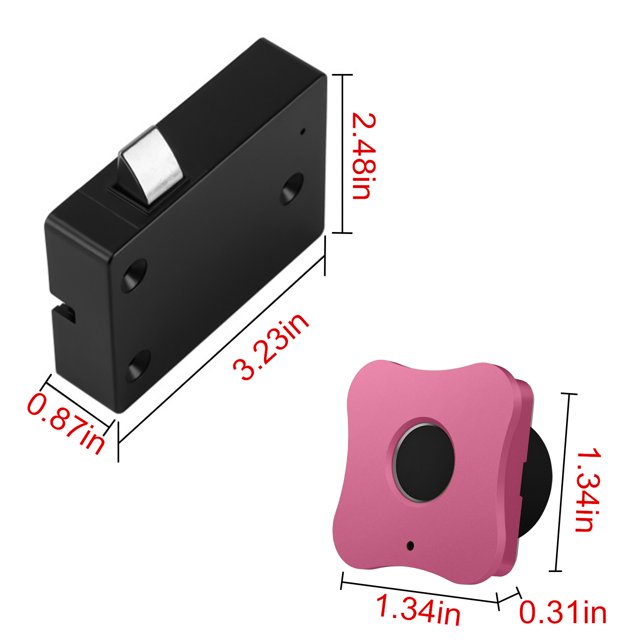 File Cabinets for Home Office,Fingerprint Cabinet Lock with Smart Biometric Feature - Hidden File Cabinet Lock USB Rechargeable for Home Office Drawer
