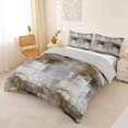 thumbnail image 3 of Homewish Watercolor Grid Duvet Cover Queen,Classic Abstract Queen Bedding,Brown,Light Gray Reversible,3 Pieces,1 Duvet Cover and 2 Pillowcases, 3 of 6