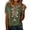 Green, variant on Summer Tops for Women Women's Casual Embroidered Tops Short Sleeve T Shirts Womens Essentials Fashion Clothing