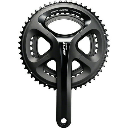Shimano 105 5800 11-Speed 175mm 36/52t Crankset, Black, Bottom Bracket Not Included