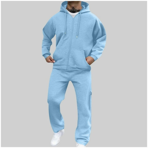 Men Sweatsuits Sets Sweat Suits 2 Piece Set Sweatsuit Zip/Pullover Hoodie and Sweatpants Set Jogging Suit Tracksuits