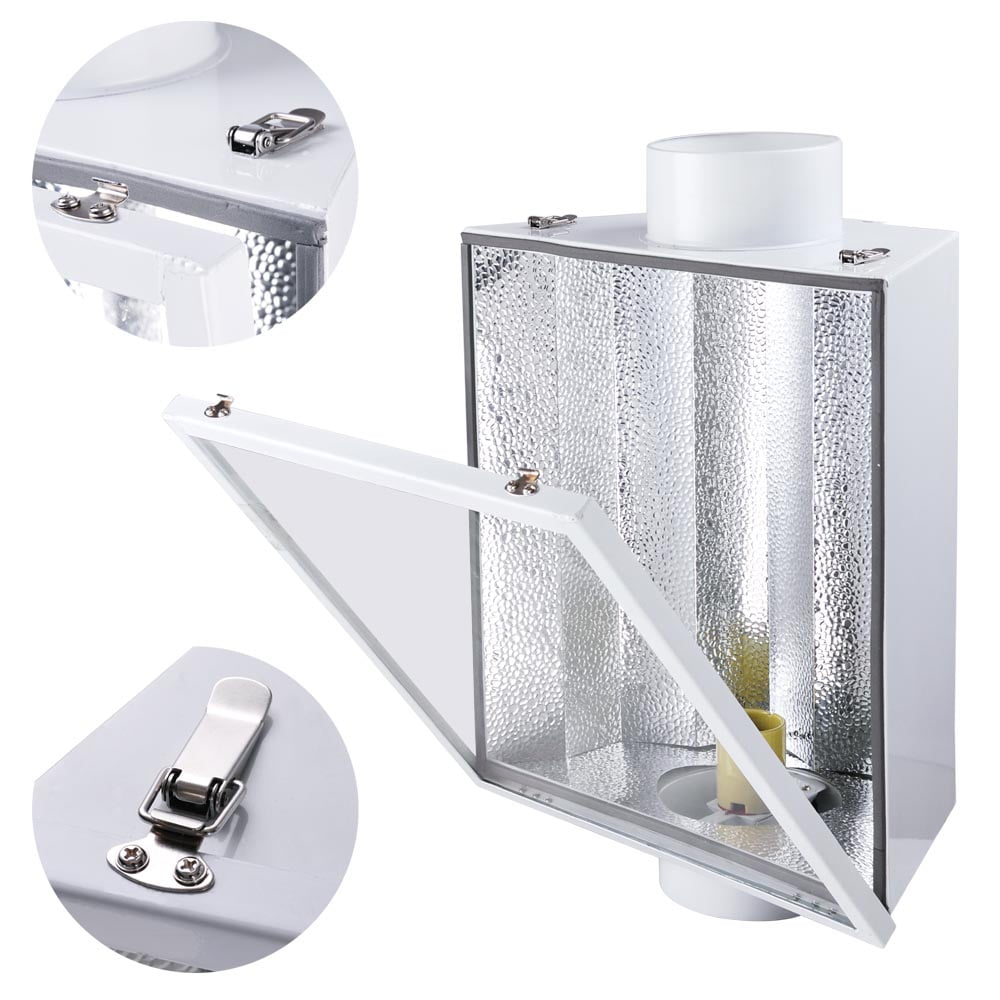 6 Air Cooled Reflector Hood W Glass Fit 1000w 600w 400w 250w Hps 6 Air Cooled Reflector Hood W Glass Fit 1000w 600w 400w 250w Hps Mh Grow Light Com