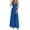 #002-Blue, variant on Women's Solid Spring Summer Dress - Strappy Loose Fit Resort Style, Breathable Flowy Design for Beach Vacations and Casual Daily Wear