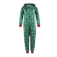 thumbnail image 2 of Viworld Matching Family Christmas Pajamas Set Hoodie Pajamas Reindeer Jumpsuit Holiday Pjs One Piece Hooded Sleepwear, 2 of 7