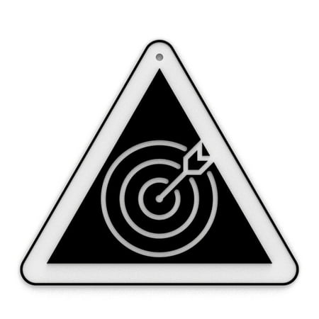 Clever Contraption Archery Sign | Archery Warning Target Practice Humor | Black & White