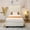 Beige, variant on Brafabhome Upholstered Twin Bed Frame with Round Headboard, Soft Fluffy Fuzzy Platform Bed Frame and Mattress Foundation with Wooden Slat Support, No Box Spring Needed | Beige
