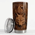 thumbnail image 3 of Viking Tumbler 20oz Viking Gifts for Men Vikings Cup Stainless Steel Insulated Tumblers Coffee Travel Drinking Mug Gift for Birthday Christmas, 3 of 7